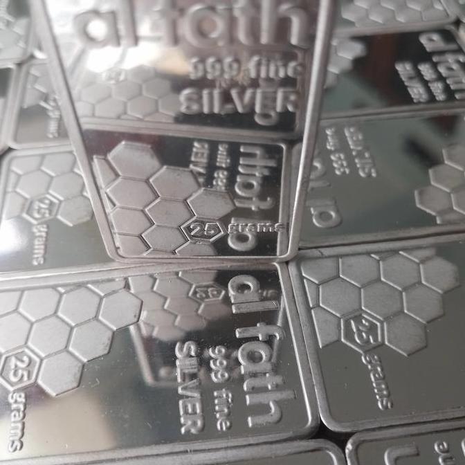 Perak Batangan Bullion Al Fath 25Gr Murni Fine Silver Bar 999% 25G Kualitas Terbaik Harga Termurah