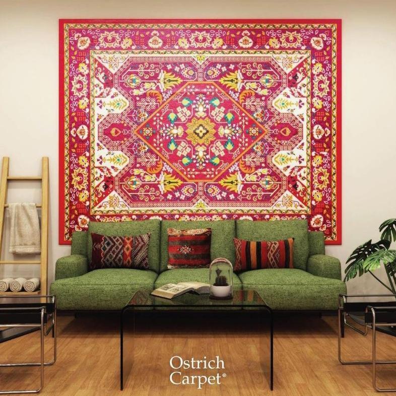 BEST SELLER KARPET TURKI SHIVA JUMBO 240CM X 205CM / TIKAR LIPAT OSTRICH PERMADANI MOTIF BATIK VARSA