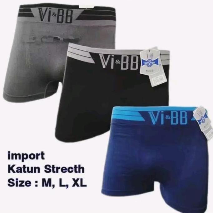 TERLARIS...3 Pcs CELANA DALAM PRIA BOXER V.BB/BOXER PRIA/CELANA DALAM MODEL BOXER