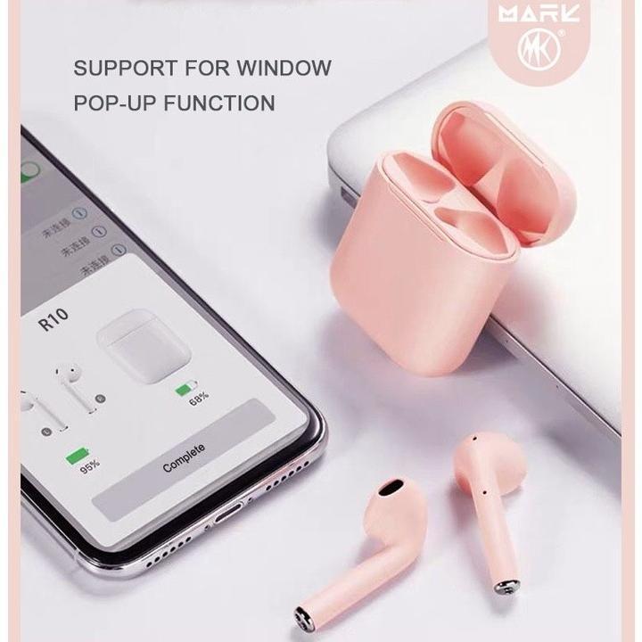 Hot Deals Bisa Cod Original I12 Tws Murah Wireless Headset Bluetooth Earphones Full Bass 5.0 Macaron
