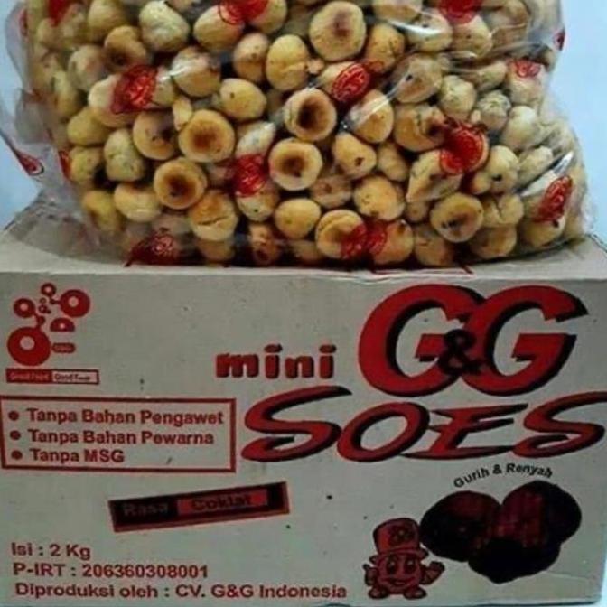 kue sus kering isi coklat 2 kg/ soes GG 1 dus