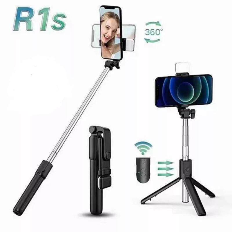 big promo wakjon tongsis 4in1remote bluetooth + lampu led / tongsis 4in1 lampu led / tripod tongsis 