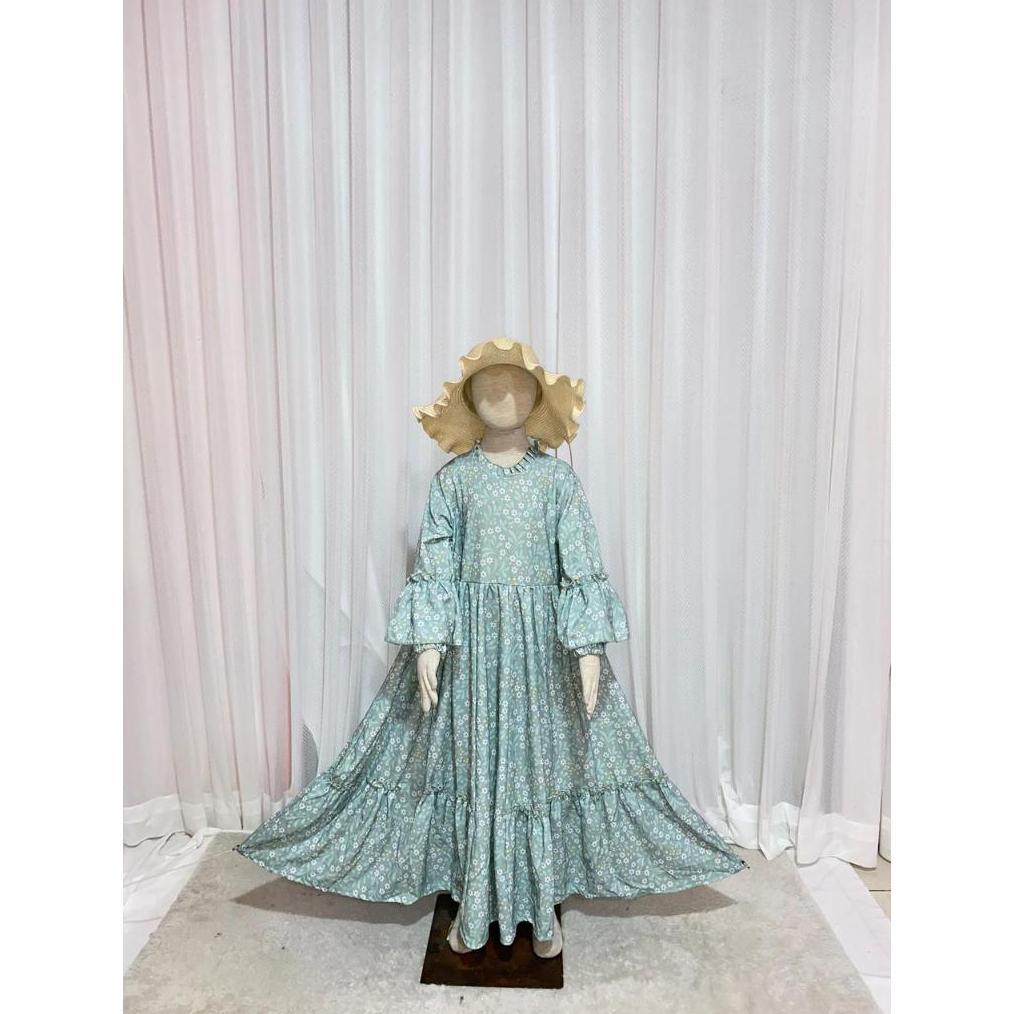 Gamis Anak - Gamis Anak Dity Smlxl Baby.Cloth Untuk Umur 3-14 Tahun Gamis Ngaji Bestseller Ootd Anak