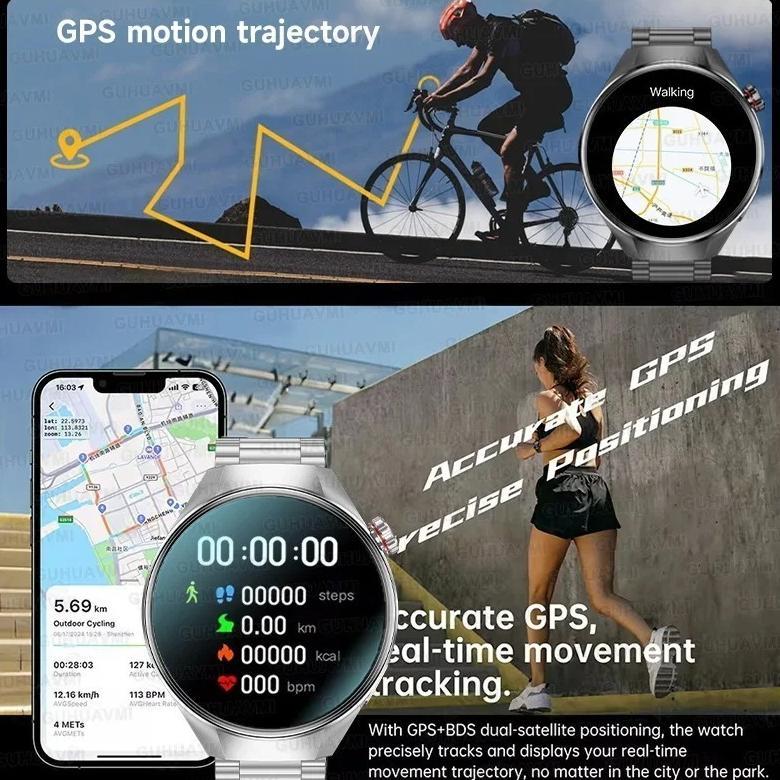 Hot Deals G5 Plus Gps Smartwatch Original |Huawei Chip|  Built-In Gps/2.08 Amoled Screen 150+ Sports