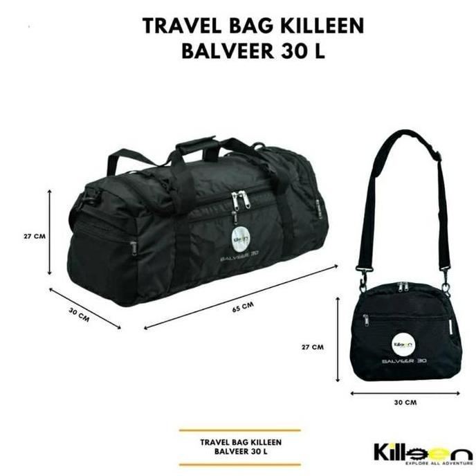 Tas Ransel / Tas Duffle / Travel Bag Killeen Balveer 30-60 L - Detail Pada Deskripsi Duffel/Weekende