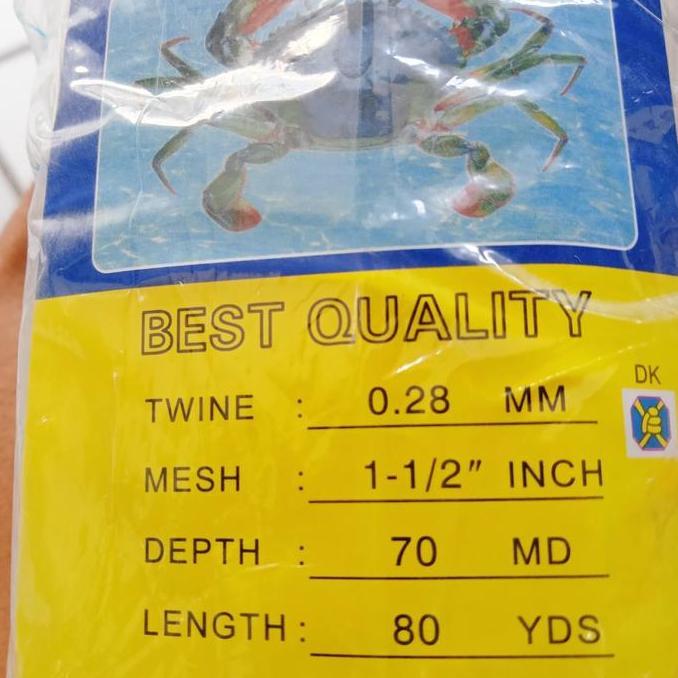 TERBARU - jaring ikan senar 028 1,5inchi