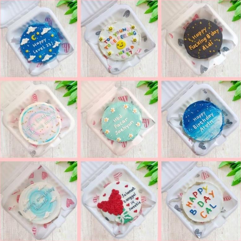 Terlaris bento cake/Korean cake box/kue ulang tahun