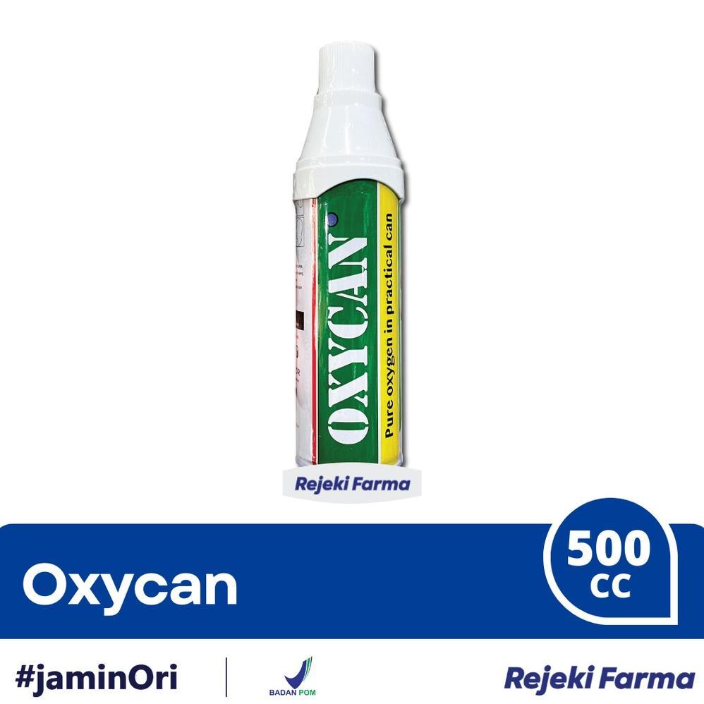 Oxycan Green Kaleng 500 cc - Oxygen / Oksigen Portable Oxy Can