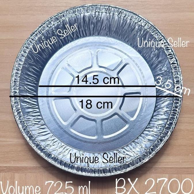 [Isi50] Aluminium Foil Bulat 18 cm BX 2700 Bestfresh / Alufoil Tray RX 725 Best Fresh / Aluminium Fo