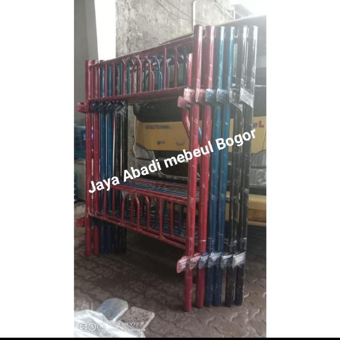 Ranjang tingkat besi 120x120x200