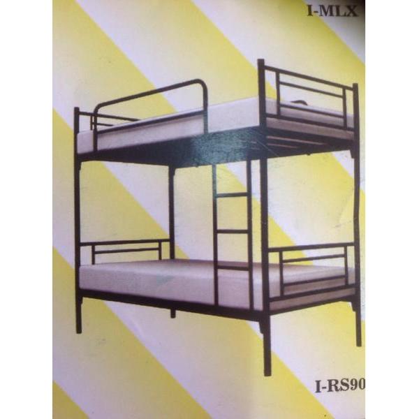 ranjang susun besi pipa kuat