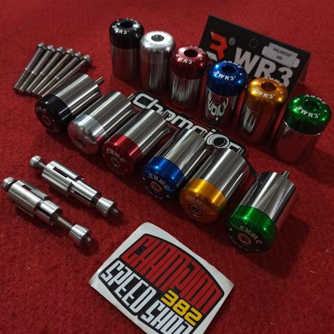 Bar End Jalu Balancer Stang WR3 M6 Baut 10 + Adapter Jalu Stang WR3 murah