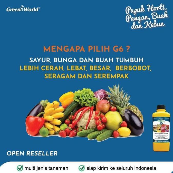 Pupuk Organik MAGICgro G6 - PUPUK PENYEHAT AKAR TANAMAN - 1 LITER
