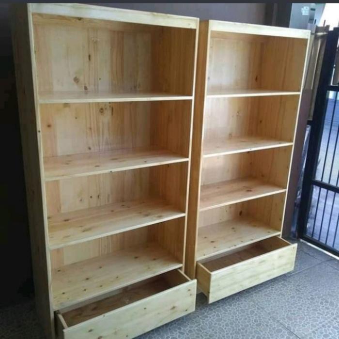rak buku serbaguna/rak kayu jati belanda