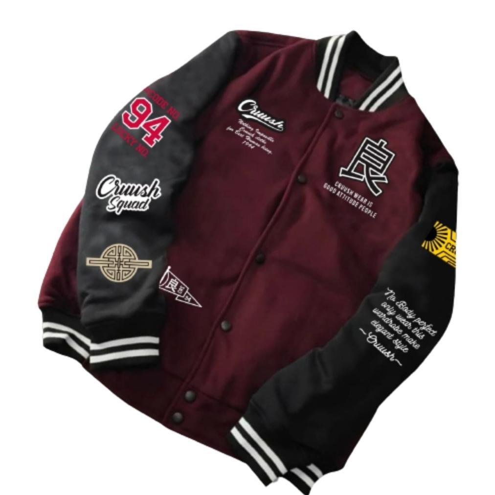 PROMO IDOLA Jaket Varsity Baseball Original Ful Bordir - Jaket Bomber Varsity Original Premium - Jak