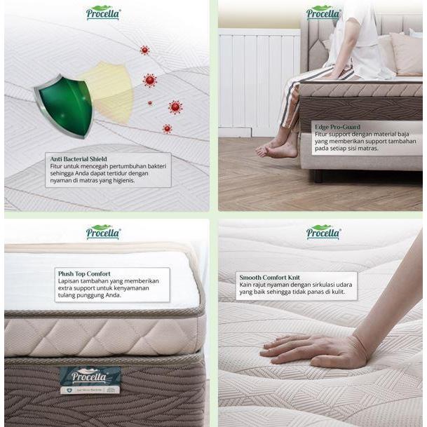 PROCELLA SpringBed AUTUMN BREEZE Euro Top ( Hanya KASUR ) 100x200 120x200 160x200 180x200 200x200