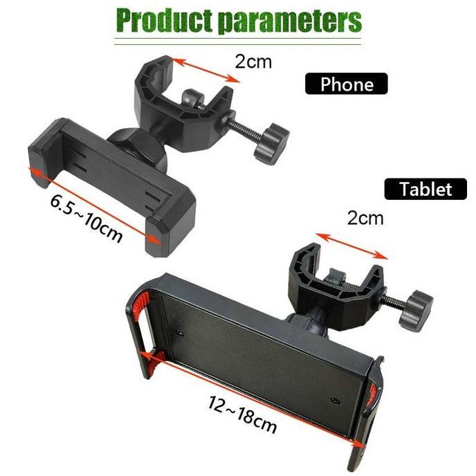 SWASAGARA Universal Clamp Plus U Penjepit Hp Mount Holder Smartphone Jepitan Baut Di Tripod Monopod 