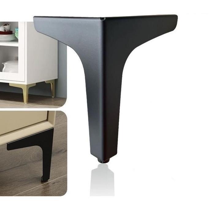VIWIUWIU 4pcs/set Kaki Sofa / Sofa Leg Model Pesawat / Kaki Besi/Kaki Sofa Segitiga/Sofa Leg Besi Mo