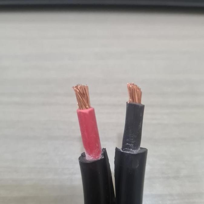Kabel solar panel 2x6mm Hitam per meter