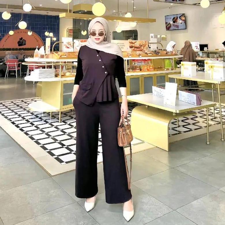 TERBARU RACHEL SET CELANA +Rompi - Bestiie Fashion - Setelan Knit Premium - Vest Set Celana - Atasan