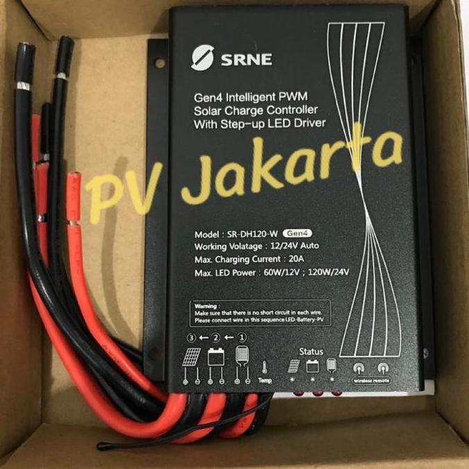 SRNE SR-DH120-W 20A PWM Solar Charge Controller LED Driver (PJU SCC)
