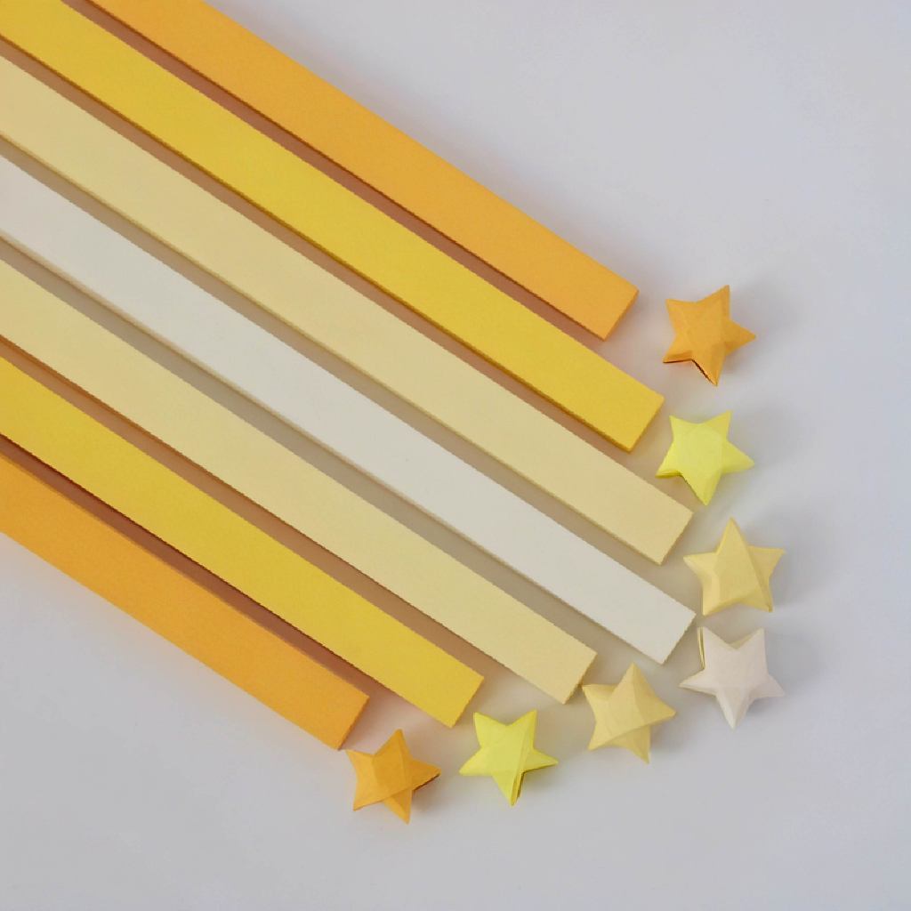 540 Pcs Bintang Origami Star Origami Paper Kertas Bintang Origami Bintang Diy Prakarya Motif Paper G