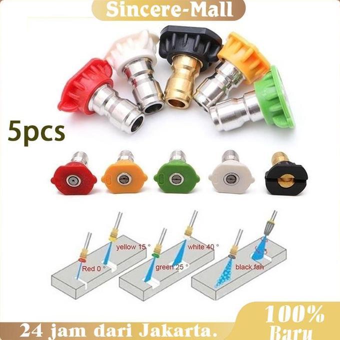 DIKARTELLA Nozzle Tip Spray Nozzle Tip Quick Connect Pressure Washer Spray Nozzle