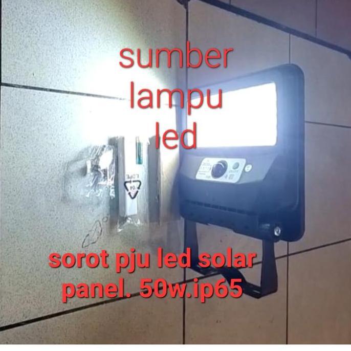 lampu jalan led tenaga surya 50 watt 50w pju solar panel 50watt w smd