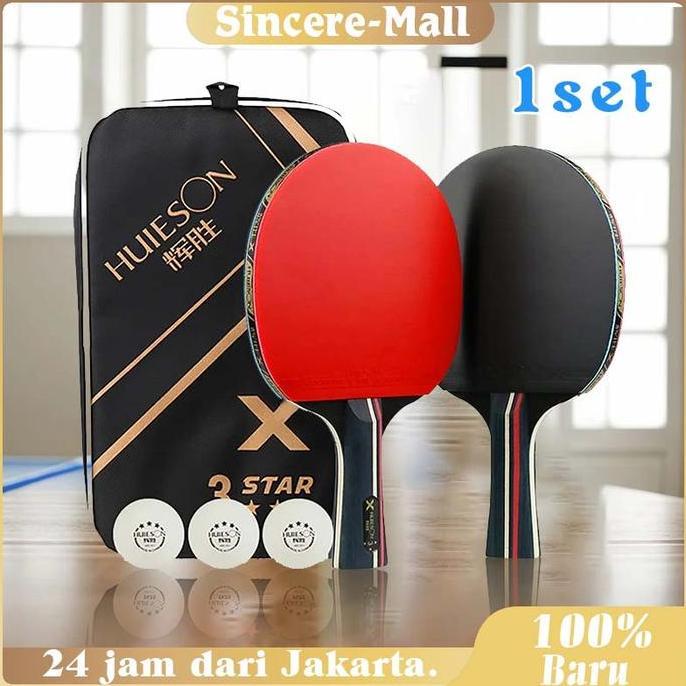 VIWIUWIU HUISHENG Pingpong Tenis Meja Set / Bat Tenis Meja Original / Pingpong Bat