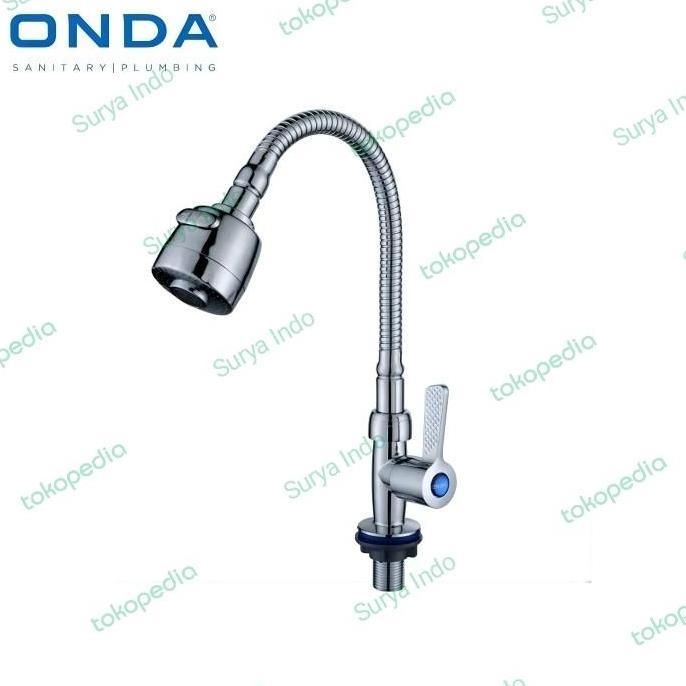 KRAN AIR FLEKSIBEL ANGSA 1/2" ONDA V-TUL FLEXI TANAM KERAN CUCI PIRING original