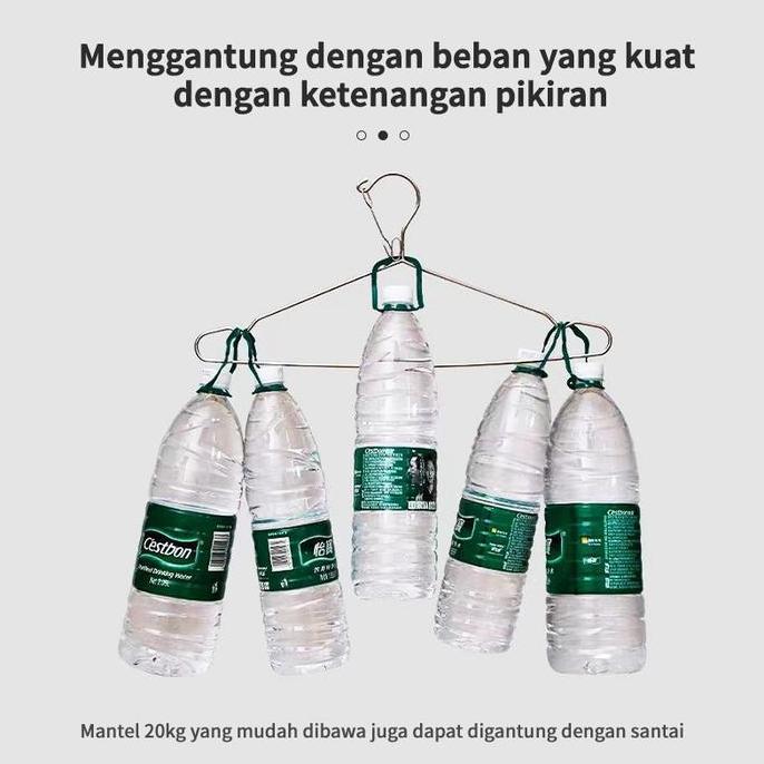 BAIAVY 3 mm Hanger Baju Stainless Tebal 3 mm Gantungan Baju 1 Paket 10 Buah