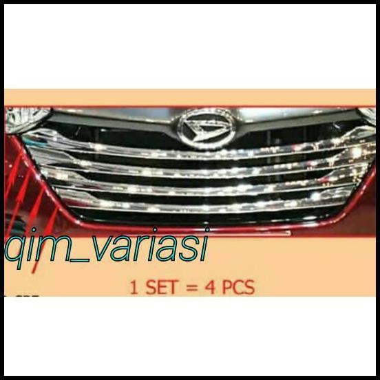 TERLARIS LIST GRILLE CHROME GRAND NEW AVANZA 2016 