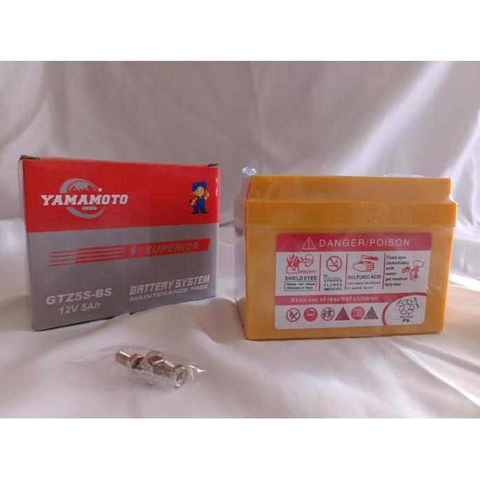 Promo Yamamoto AKI KERING GEL / ACCU / BATTERY MOTOR GTZ5S BEAT Karbu / SUPRA X 125 / KARISMA / VARI