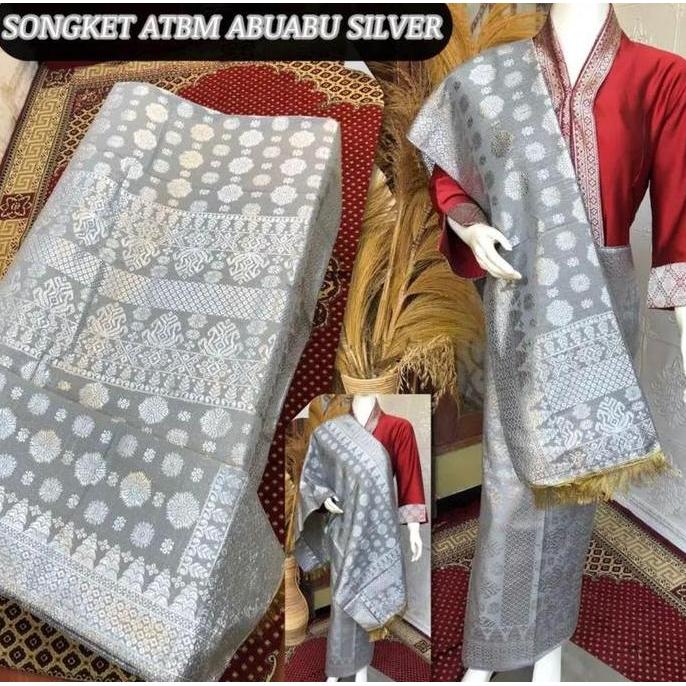 Songket ATBM || Songket Tenun Mesin Palembang Cantik dan Manis || rok songket ATBM set selendang JM