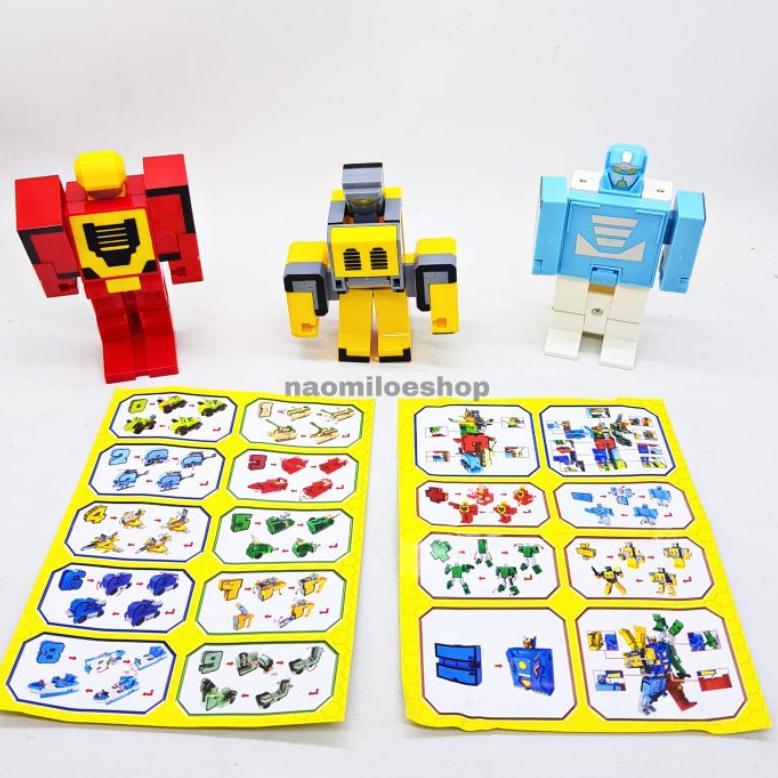 Fb-43 Emco Satuan Mainan Transformers Pocket Morpher Morphers Number Set 0 1 2 3 4 5 6 7 8 9 - Satua