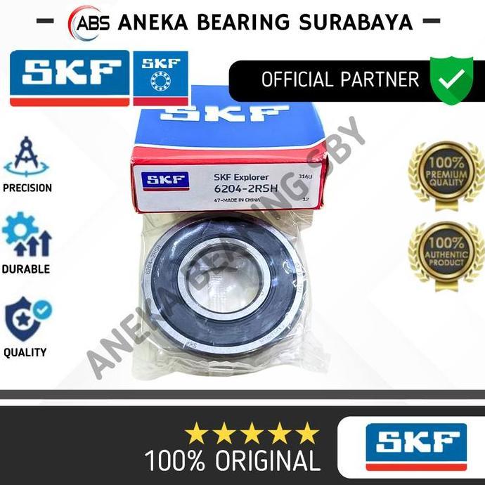 Promo BEARING 6204 2RS C3 SKF ASLI LAKER PINTU MOTOR POMPA RODA 20X47X14 Diskon