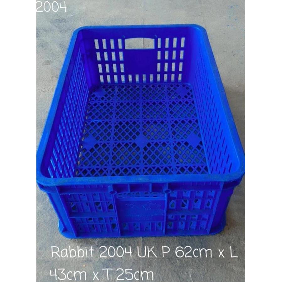 Box Container Rabbit 2004 Bolong Keranjang Industri Roti Mirip Hanata 2002 Krat Plastik Rak Susun Ro