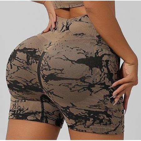 Celana Pendek Olahraga Wanita dengan Spon di Pantat Motif Army