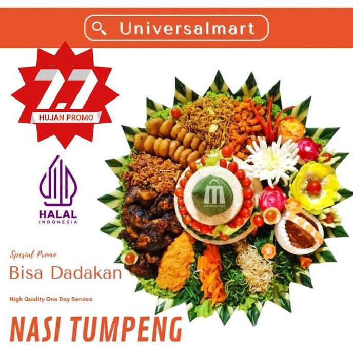 Nasi Tumpeng kuning porsi 5 orang