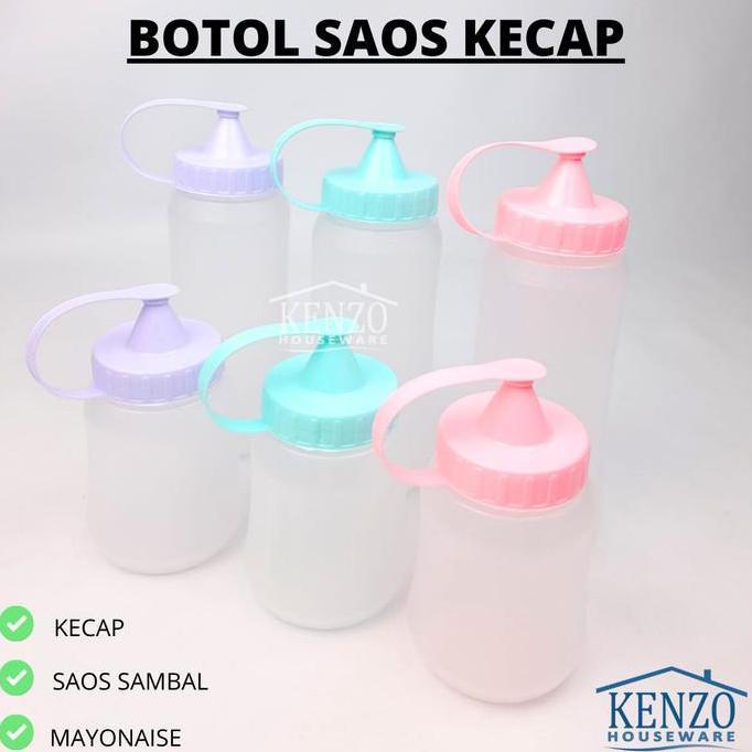 Botol kecap saos plastik refill isi ulang tempat saos kecap