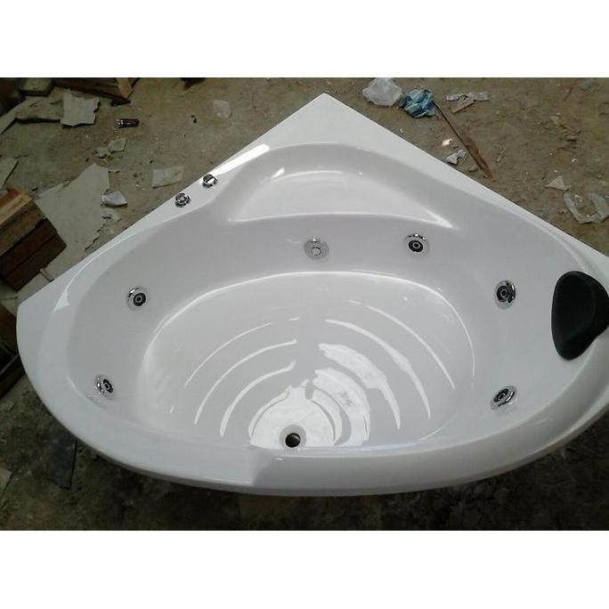 TERBARU - Bathtub Sudut Stella Corner Marble Bath Tub Corner Jacuzzi