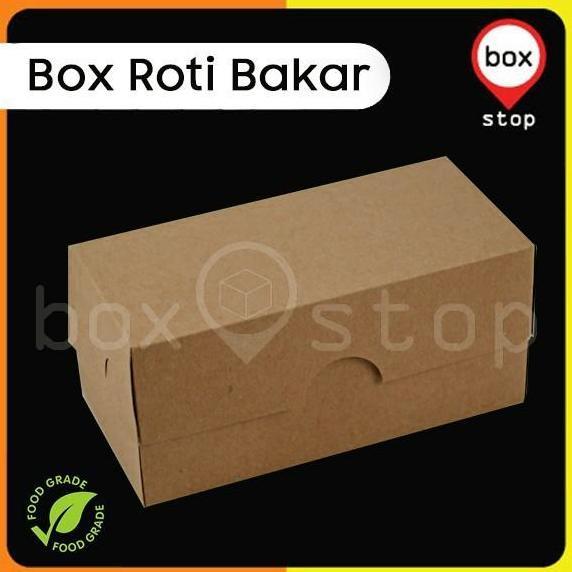 Box Roti Bakar - Dus Roti Bakar Bandung - KRAFT COKLAT