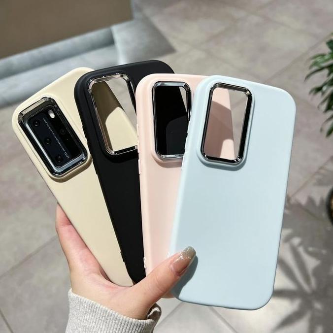 Soft Case Silikon Circle Macaron Candy Chrome Lens Camera Casing Full Cover Model Bulat Lucu Imut Ko