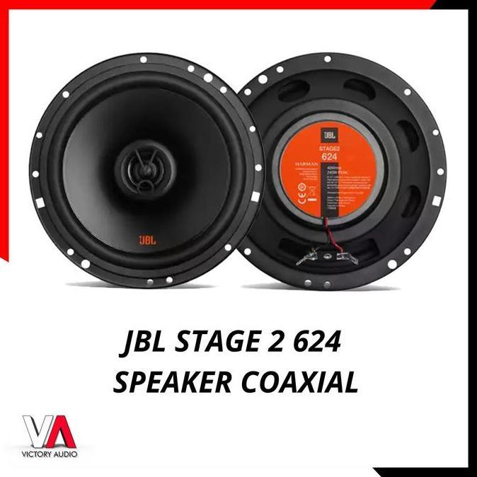 HEMAT BANGET - Speaker Coaxial 2-Way JBL Stage2 624 6.5 Inch Mid Bass Tweeter 1 Set