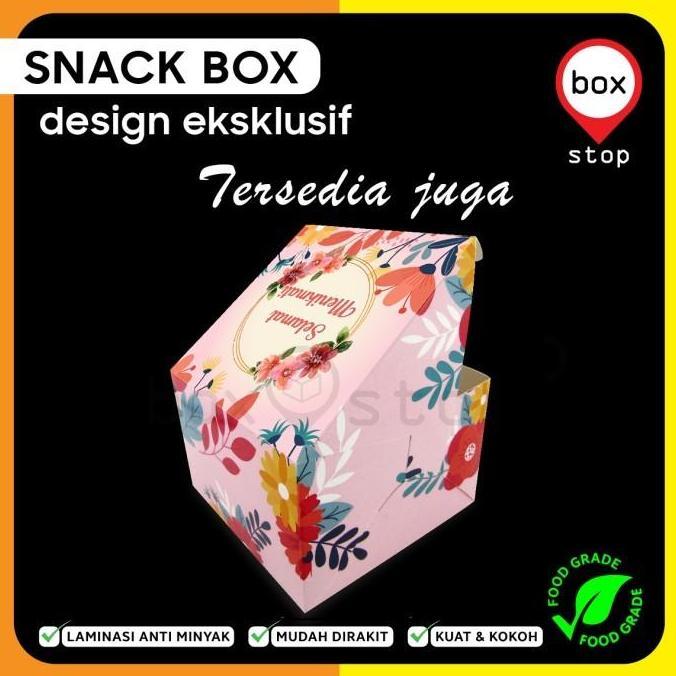 Kotak Snack Box - Dus Katering Catering - Box Kue - 16x13.5x8 cm