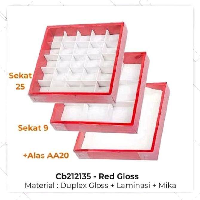 Box Sekat 9 Dus Kotak Kue Packaging Brownies Pie Coklat Pra