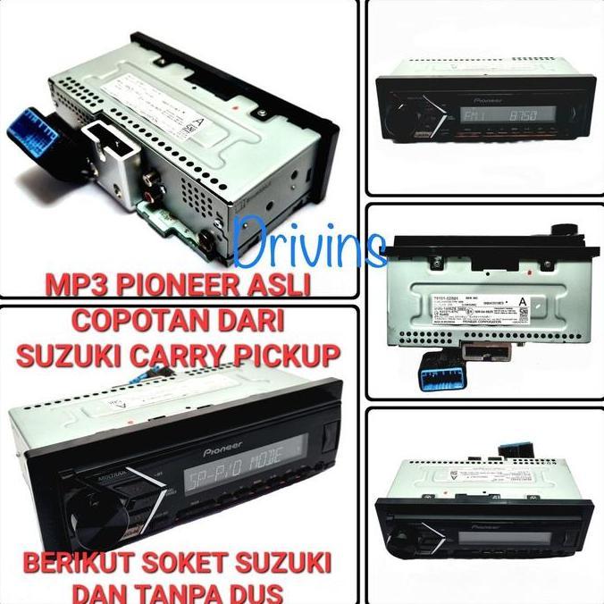 SUPER HEMAT - Head Unit Tape Mobil Single Din Mp3 Pioneer Asli Copotan Dari Suzuki Carry Pickup Car
