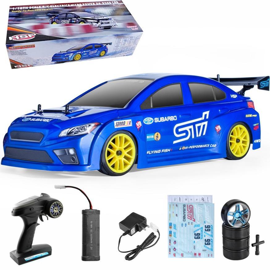 DISKON RC DRIFT HSP 94123 FLYING FISH BRUSHED RC DRIFT FF SKALA 1:10 RTR FULL PROPORTIONAL RC CAR RA