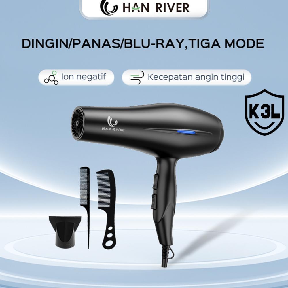 NEW HAN RIVER Hair Dryer Negative ions hair dryer low watt 800W Pengering Rambut [terbaik][terlaris]