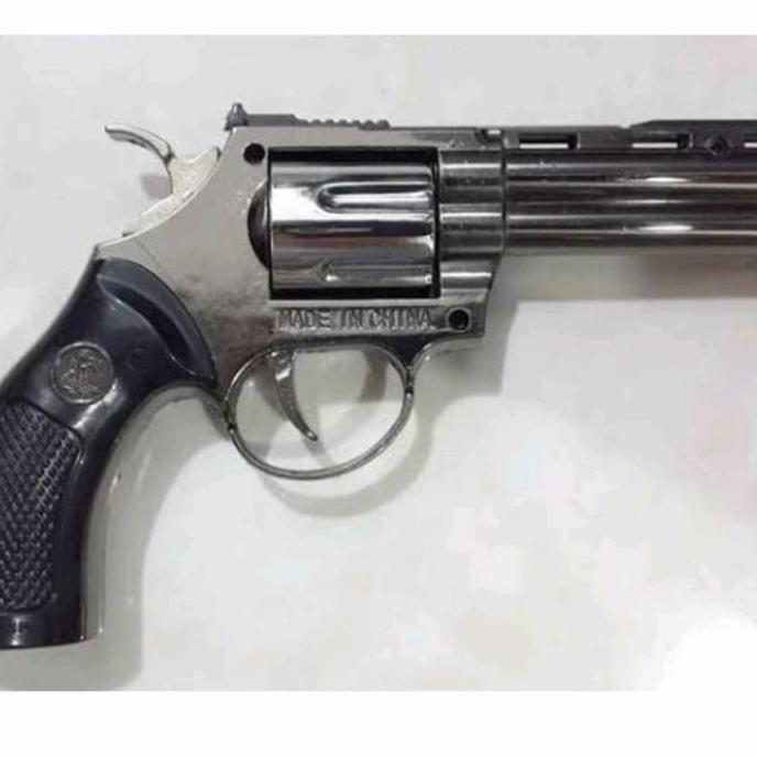 korek gas pistol besi Lighter revolver phyton mancis metal gun replika